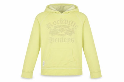 Henleys Womens Yellow Pullover Hoodie Size 2 Cotton Blend