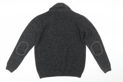 Next Men's Grey Chunky-Knit Pullover Jumper Size L