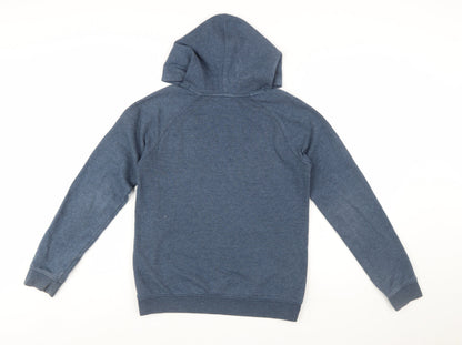 Under Armour Boys Blue Pullover Hoodie YXL Loose Fit ColdGear Sweatshirt