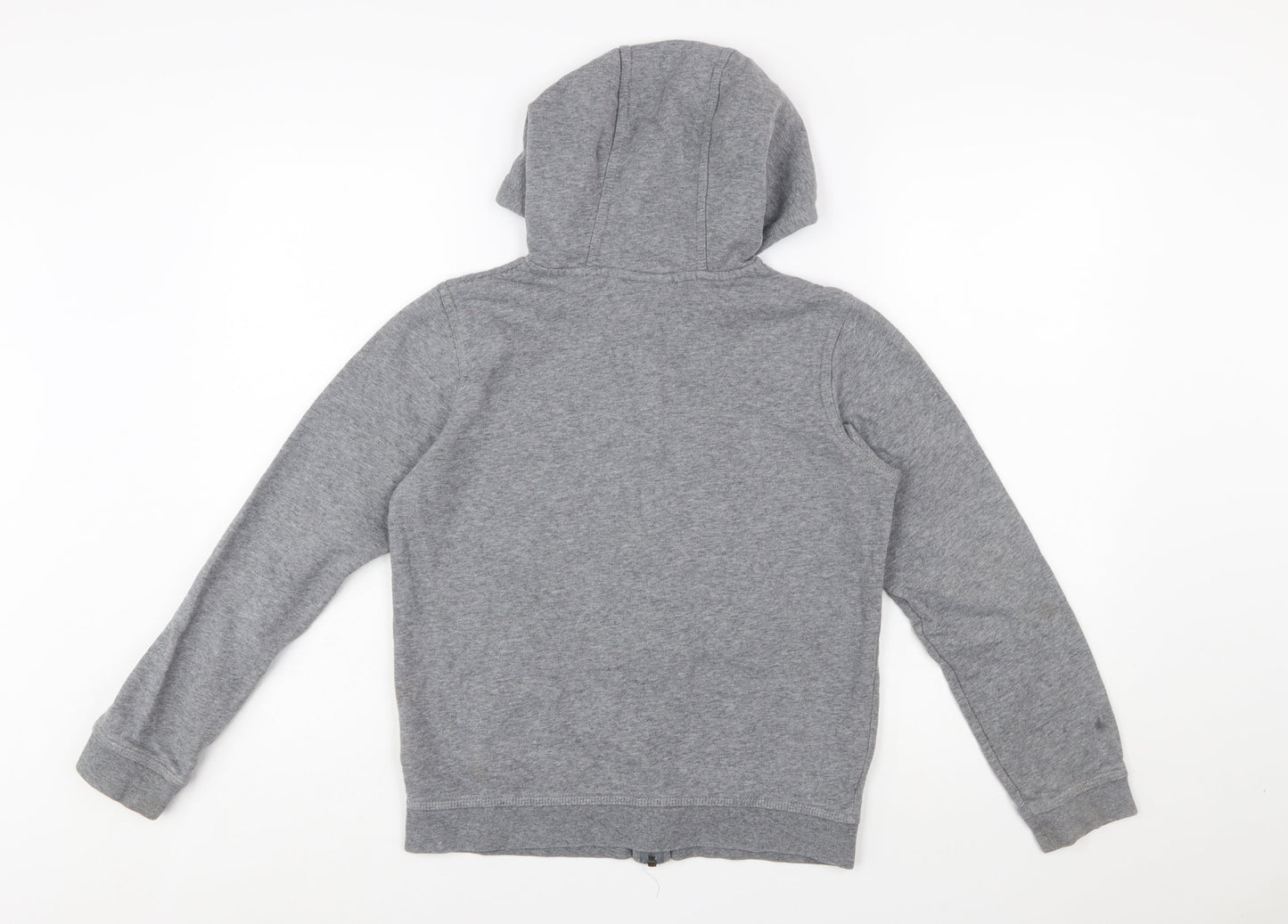 Nike Boys Grey Full Zip Hoodie L 147-158cm Cotton Blend