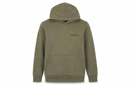 Jack & Jones Boys Green Pullover Hoodie Size 164 Cotton Blend Casual