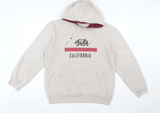 Ripping Men’s Grey California Pullover Hoodie Size L Graphic Fleece