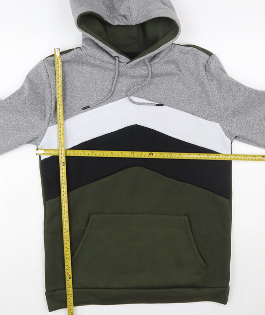 Brave Soul Men's Multicoloured Pullover Hoodie Size M