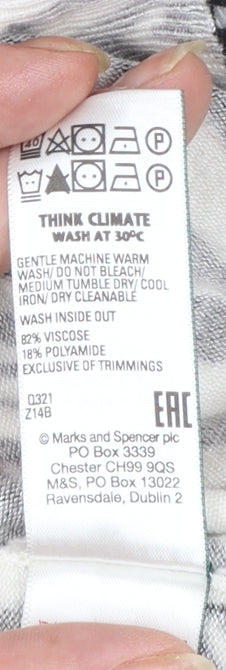 Marks and Spencer Women’s Multicoloured Zebra Knit Jumper Size 16