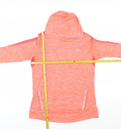 Decathlon Womens Coral Hoodie Pullover Medium Reflective Trim