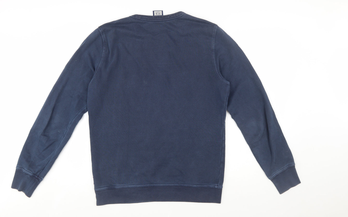 Superdry Men's Blue Crew Neck Cotton Pullover Sweatshirt M