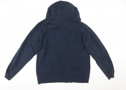 Jack Wills Men's Blue Full Zip Hoodie XL Fleece Cotton Blend