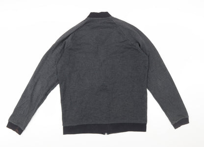 Under Armour Men's Dark Grey Full Zip Sweatshirt Size L Fitted