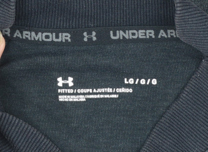 Under Armour Men's Dark Grey Full Zip Sweatshirt Size L Fitted