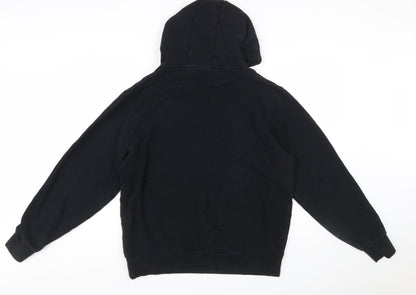 Ellesse Womens Black Hooded Pullover Hoodie Size 20 Cotton Blend