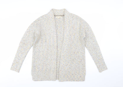 White Stuff Womens Beige Long Sleeve Chunky Knit Cardigan Size 10