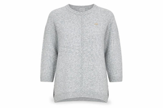 U.S. Polo Assn. Women's Grey Knit Crew Neck Jumper Size M
