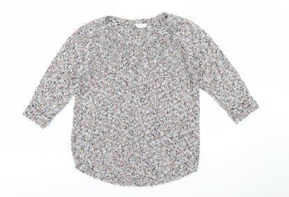 BHS Women’s Multicoloured Chunky Knit Pullover Jumper Size 14