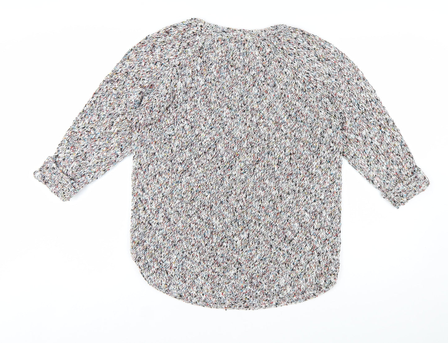 BHS Women’s Multicoloured Chunky Knit Pullover Jumper Size 14