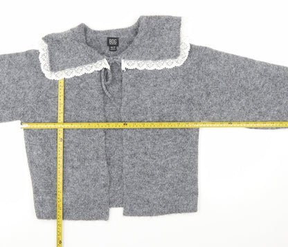 BDG Urban Outfitters Womens Grey Lace Collar Knit Cardigan XS