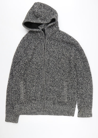 Next Men’s Grey Chunky-Knit Hooded Full Zip Jumper XXL