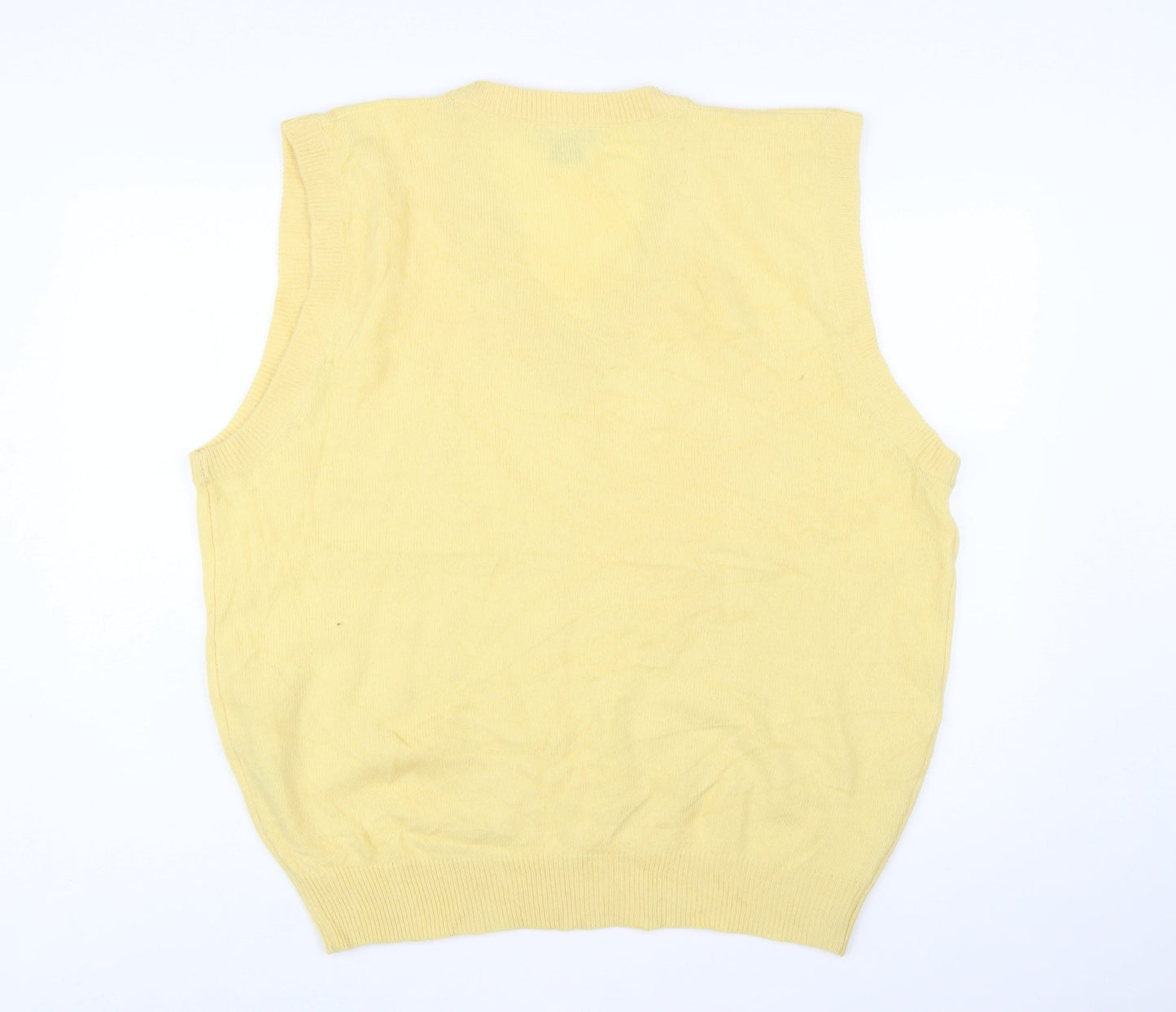 Westport Wardrobe Men's Yellow Lambswool V-Neck Vest 2XL