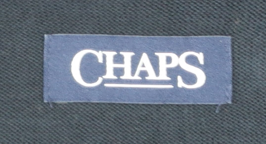 Chaps Men's Blue Cotton Sleeveless V-Neck Knit Vest L