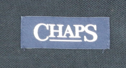 Chaps Men's Blue Cotton Sleeveless V-Neck Knit Vest L
