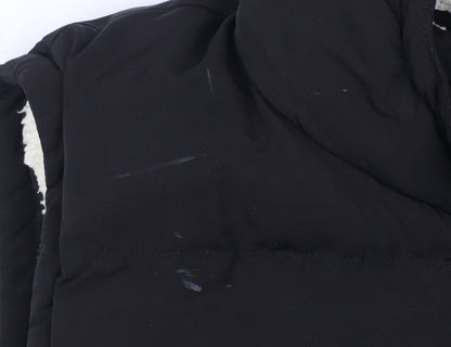 SoulCal & Co Men's Black 4XL Hooded Puffer Gilet Vest with Pockets