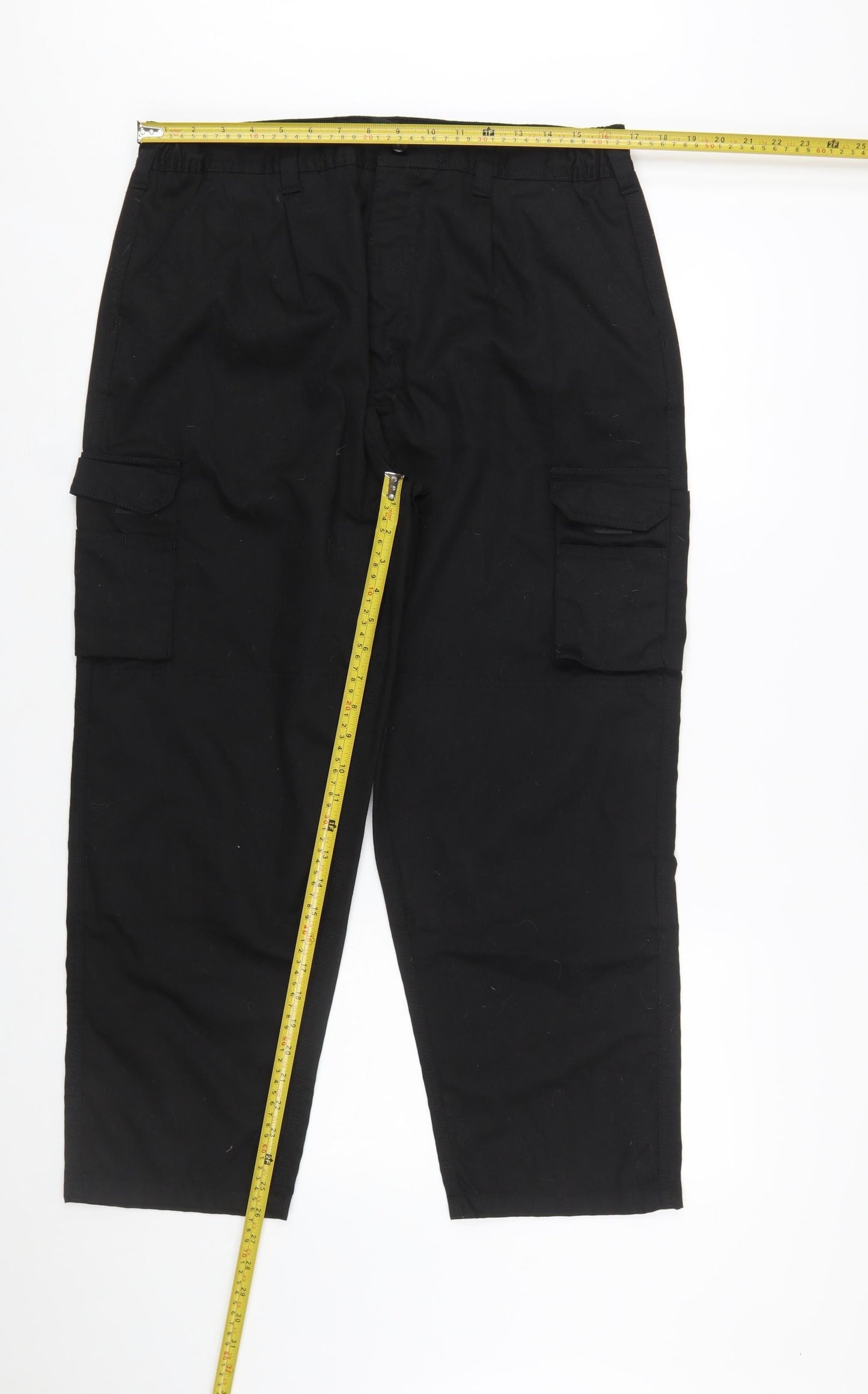 ØRN Women's Black Size 16 Cargo Workwear Trousers