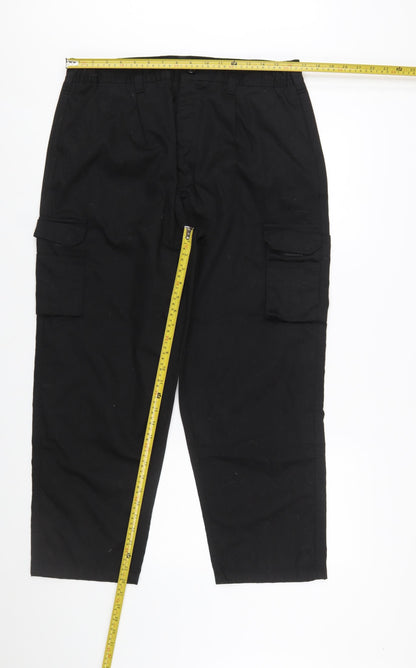 ØRN Women's Black Size 16 Cargo Workwear Trousers