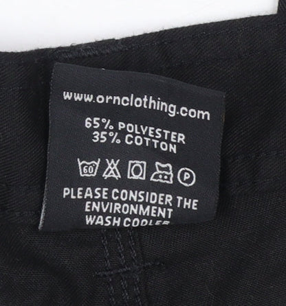 ØRN Women's Black Size 16 Cargo Workwear Trousers