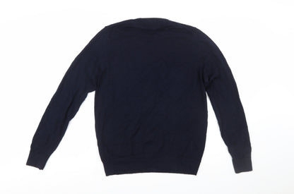 Marks and Spencer Autograph Men's Blue Merino Wool Pullover Jumper M