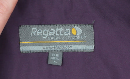 Regatta Women’s Pink Waterproof Hooded Rain Coat Jacket Size 16 XL