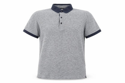 Peter Werth Men's Blue Short Sleeve Cotton Polo Shirt Size M