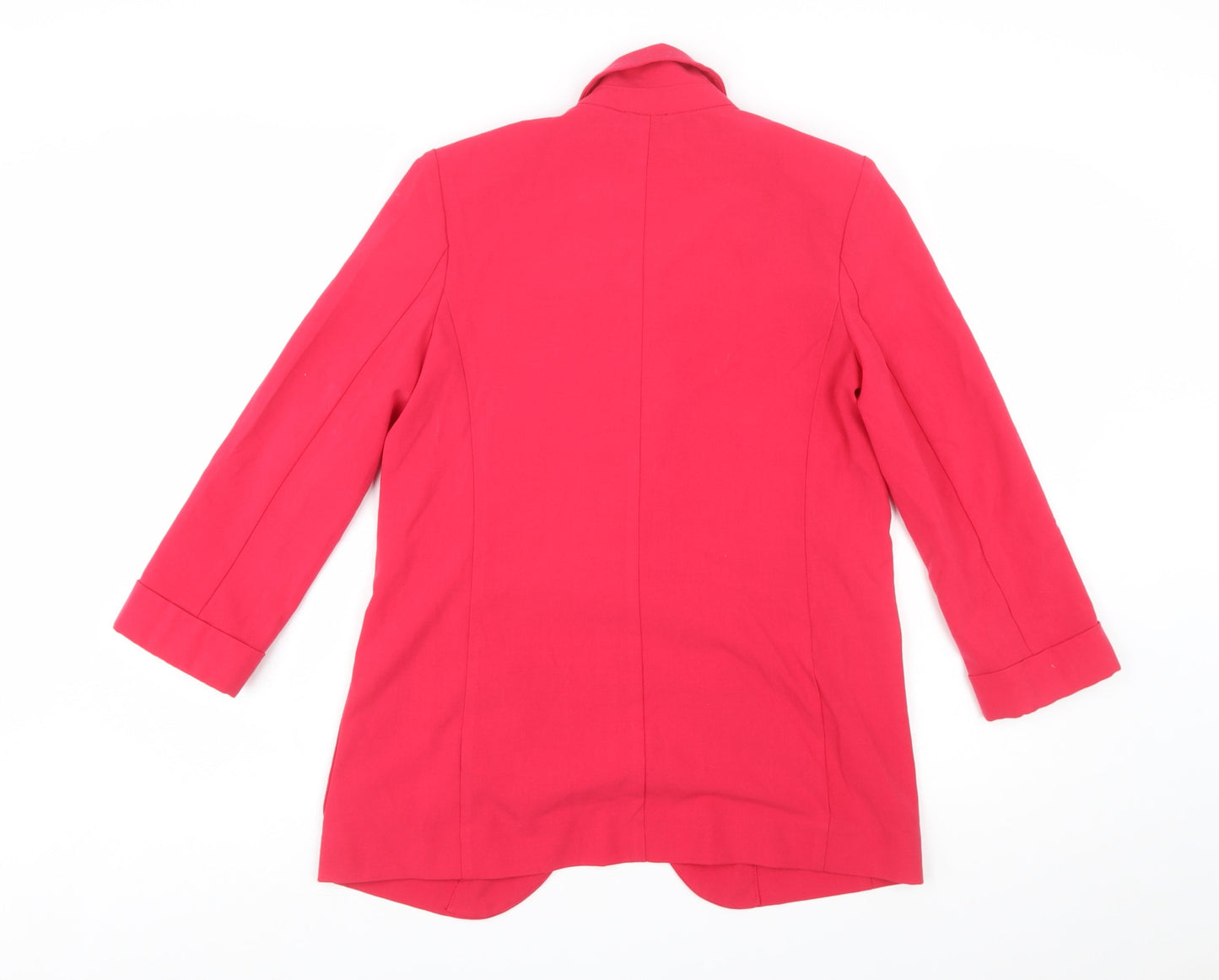 Marks and Spencer Women's Pink Blazer Jacket UK 8 Classic Regular Fit