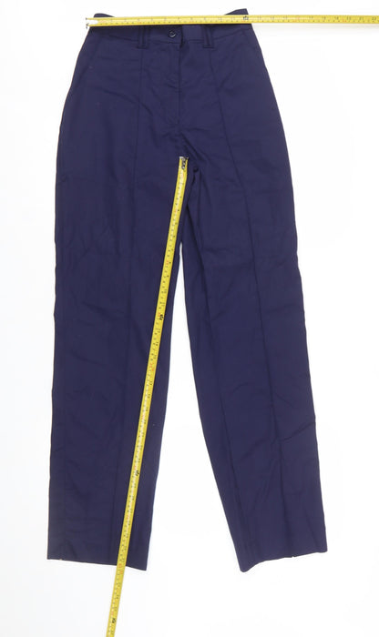 Grahame Gardner Women's Blue Workwear Straight Leg Trousers Size 10