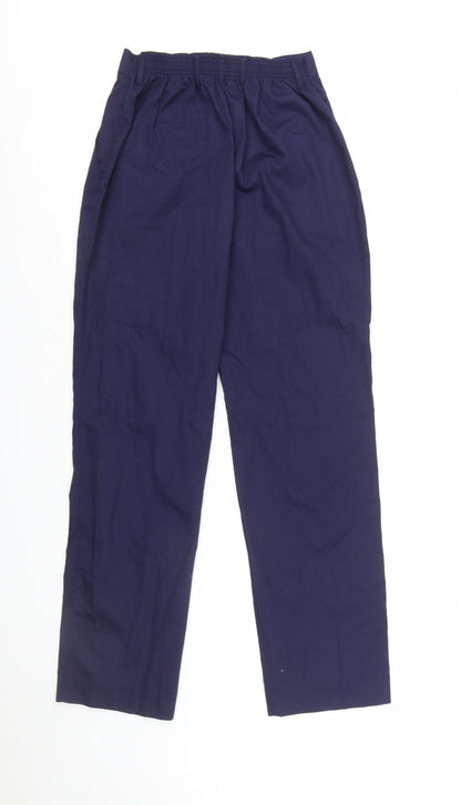 Grahame Gardner Women's Blue Workwear Straight Leg Trousers Size 10