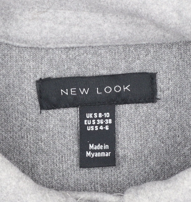 New Look Women Grey Regular Fit Shirt Jacket Size S