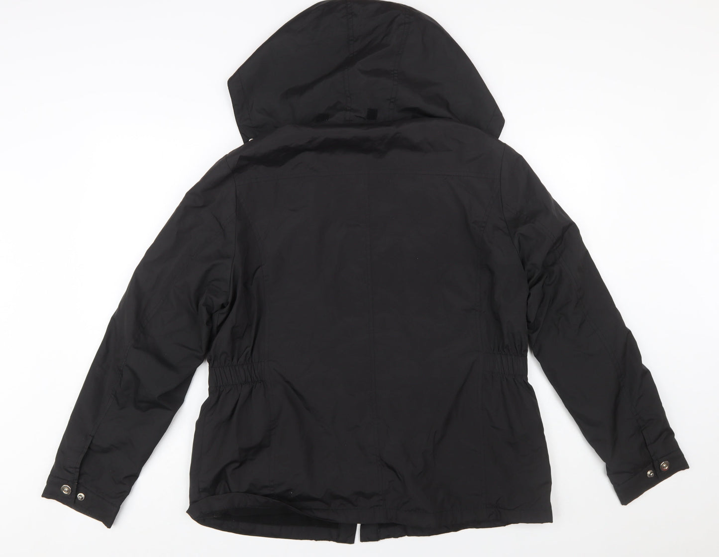 Dunnes Stores Women's Black Hooded Parka Jacket Size 14