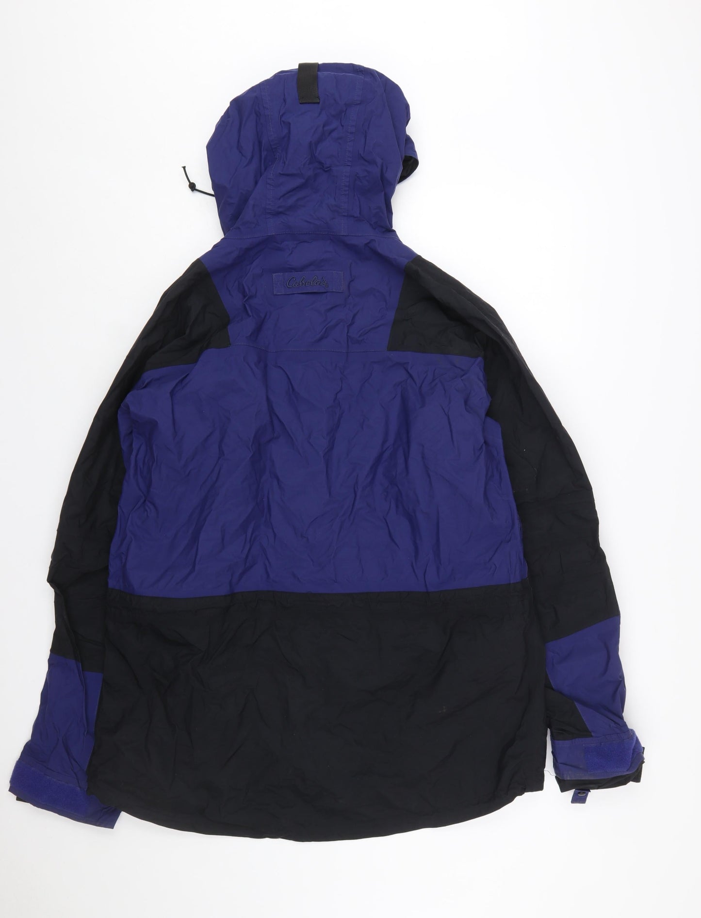 Cabela's Men's Blue Waterproof Nylon Anorak Jacket L Regular