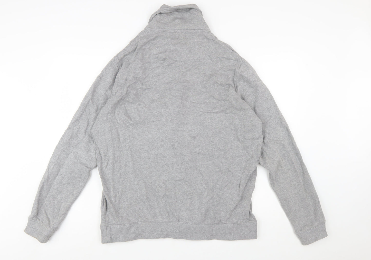 Jos. A. Bank Men's Grey Cotton Button Cardigan L