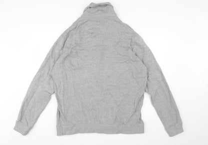 Jos. A. Bank Men's Grey Cotton Button Cardigan L