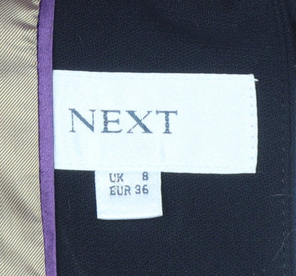 Next Women’s Black Tailored Blazer UK 8 Classic Fit Work Jacket