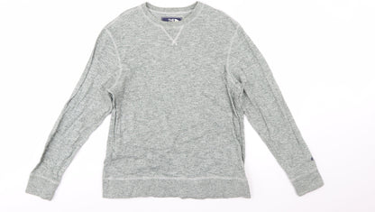 The North Face Men's Grey Cotton Pullover Sweatshirt Size M