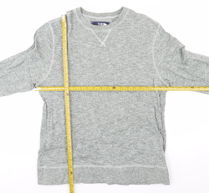 The North Face Men's Grey Cotton Pullover Sweatshirt Size M