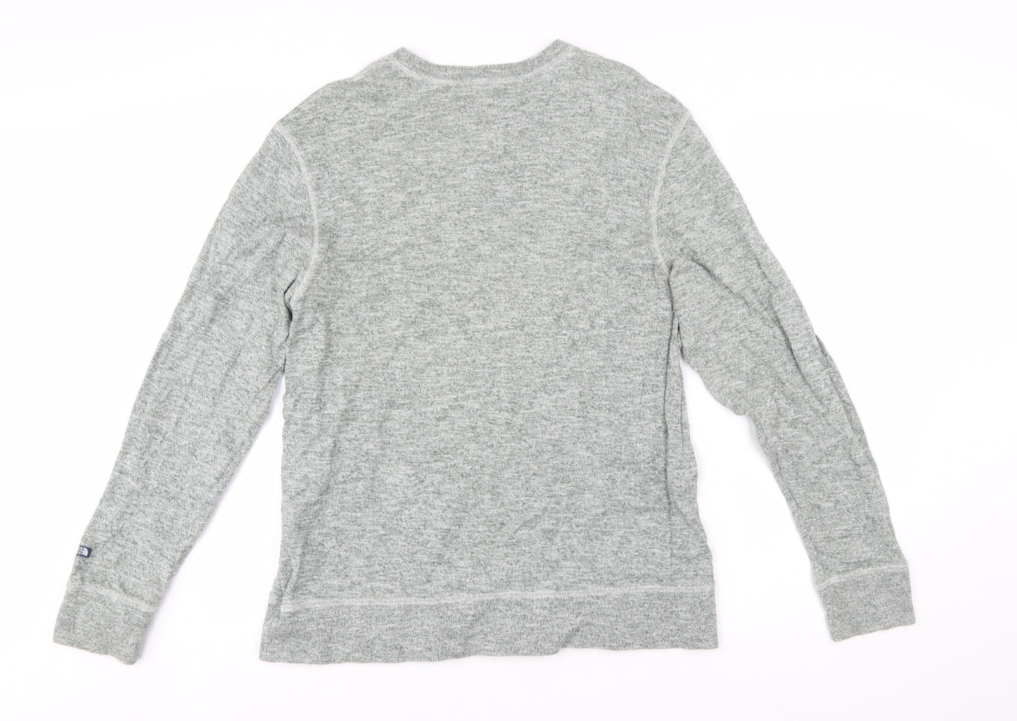 The North Face Men's Grey Cotton Pullover Sweatshirt Size M