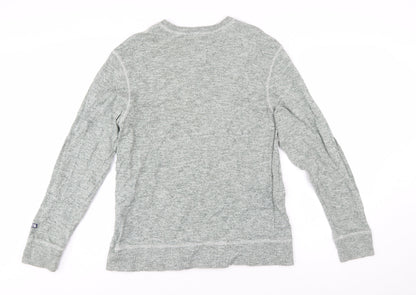 The North Face Men's Grey Cotton Pullover Sweatshirt Size M