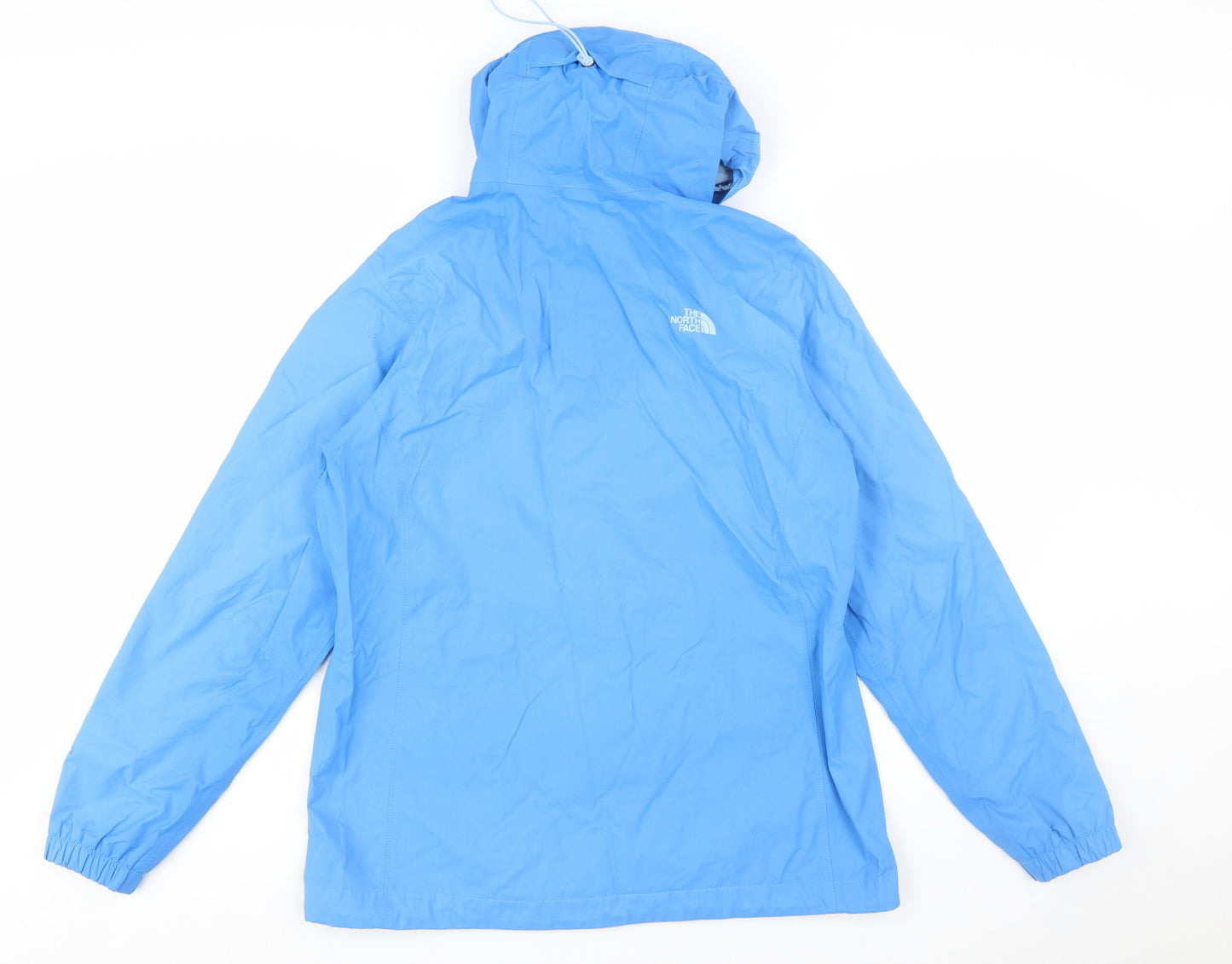 The North Face Women's Blue Hooded Lightweight Rain Jacket L