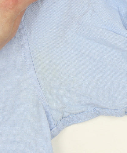 Jack & Jones Men's Blue Short Sleeve Button-Up Shirt Size S