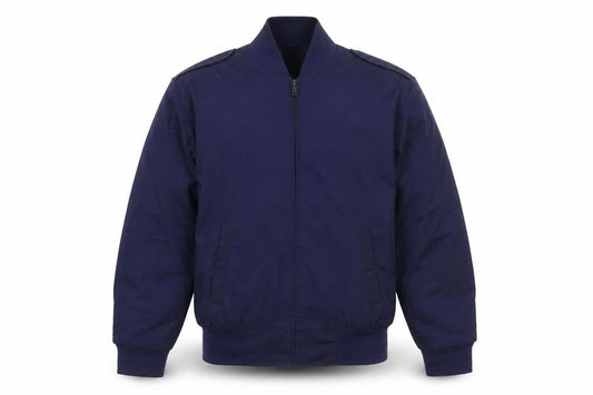 CANEX Men's Blue Bomber Jacket Size 42 Regular Cotton Blend
