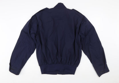 CANEX Men's Blue Bomber Jacket Size 42 Regular Cotton Blend