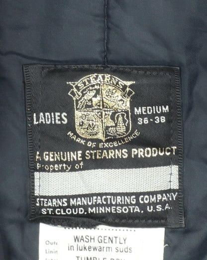 Stearns Ladies Blue Medium Nylon Fur Collar Winter Coat Jacket