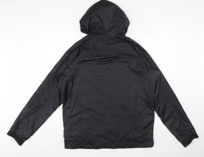 Nike Men's Black Dri-FIT Windbreaker Hooded Jacket Size L