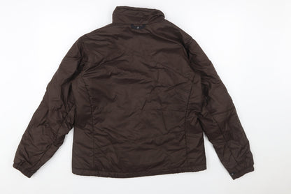 Columbia Women Brown Puffer Jacket L Insulated Winter Coat